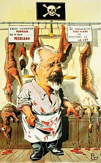 Archivo:Caricatura Gernán Riesco - mitin de la carne