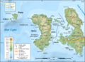 Chios topographic map-es
