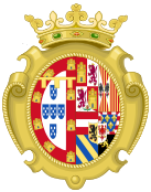 Coat of Joan of Austria as Princess of Portugal.svg
