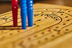 Archivo:Cribbage board with pegs2