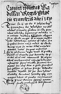 Archivo:Cronica conflictus Wladislai Regis Poloniae cum cruciferis anno Christi 1410