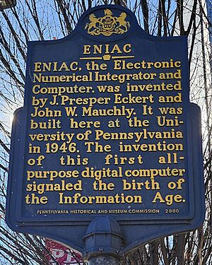 Archivo:ENIAC Pennsylvania state historical marker