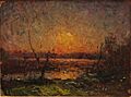 François-Auguste Ravier - Soleil couchant