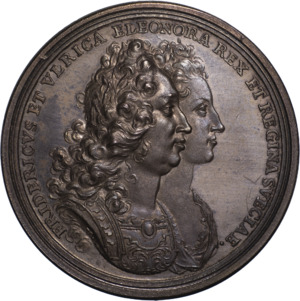 Archivo:Frederick & Ulrica Eleanor coronation medal 1720