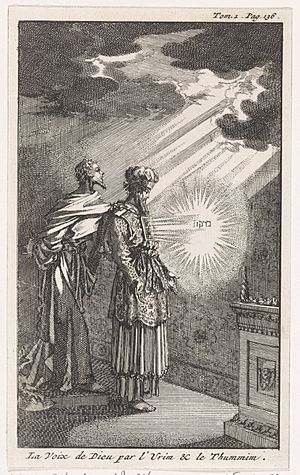 Archivo:Godspraak door de Urim en de Thummim La Voix de Dieu par l'Urim & le Thummim (titel op object), RP-P-1896-A-19368-2364