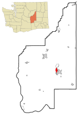 Grant County Washington Incorporated and Unincorporated areas Cascade Valley Highlighted.svg
