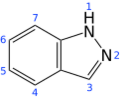 Indazole 2D numbered