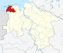 Locator map AUR in Lower Saxony.svg
