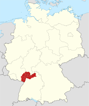 Archivo:Locator map Verband Region Rhein-Neckar in Germany