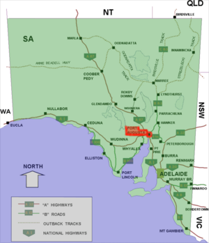 Archivo:Port augusta location map in South Australia