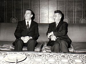 Archivo:Primirea la Nicolae Ceaușescu a lui Eduardo Frei Montalva, liderul Partidului Democrat Creștin din Chile.(30 iunie 1972)