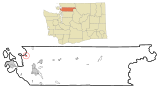 Skagit County Washington Incorporated and Unincorporated areas Edison Highlighted.svg