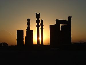 Sonnenuntergang in Perspolis