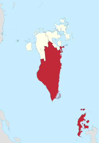 Southern Governorate in Bahrain 2014.svg