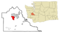 Thurston County Washington Incorporated and Unincorporated areas Tumwater Highlighted