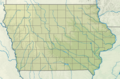 USA Iowa relief location map