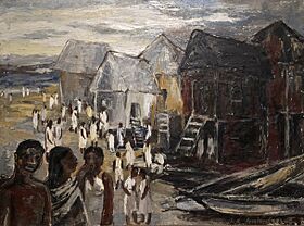 Archivo:"Paisaje de Esmeraldas", óleo sobre lienzo de Olga Fisch Anhalzer. MuNa, Quito