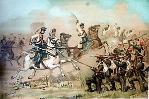 Acción de Piedrabuena - Carga de la caballería del Coronel Melgerizo (Segunda parte de la Guerra Civil. Anales desde 1843 hasta el fallecimiento de don Alfonso XII).jpg