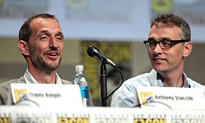 Archivo:Anthony Stacchi and Graham Annable, The Boxtrolls, Comic-Con (crop)