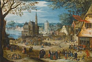 Archivo:Bartholomeus Grondonck - Kermesse of Oudenarde, 1617 - 153L13034 6XXKH