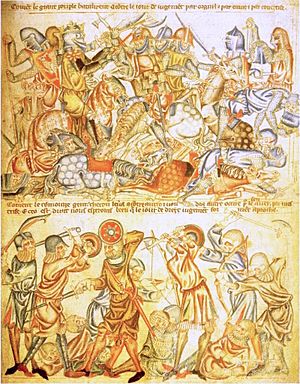 Archivo:Battle from Holkham Bible