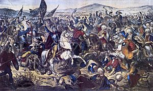 Archivo:Battle of Kosovo, Adam Stefanović, 1870