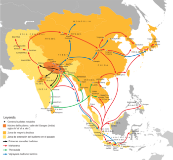 Archivo:Buddhist Expansion-es