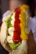 Chile - Puerto Montt 38 - completos, king of hot dogs (6983661657).jpg