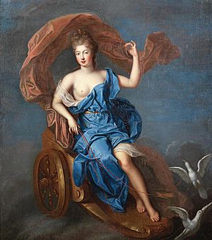 Archivo:Circle of Gobert - Portrait of Mademoiselle de Blois as Venus