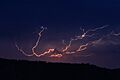Cloud to cloud lightning strike