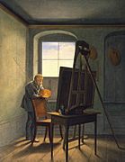Georg Friedrich Kersting - Caspar David Friedrich in his Studio - WGA12121