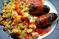 Hjemmelavede merguez-pølser med couscous og harissa (5847872817)