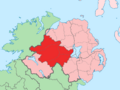 Island of Ireland location map Tyrone