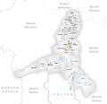 Karte Gemeinden des Bezirks Hinterrhein 2002