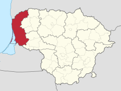 Klaipeda County in Lithuania.svg