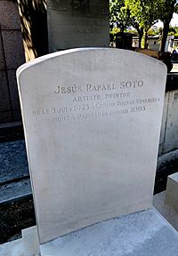 Archivo:Lápida Jesús Soto en el Cementerio de Montparnasse