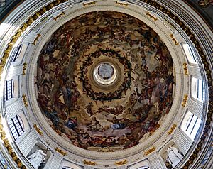 Archivo:Mantova Concattedrale Sant'Andrea Apostolo Innen Kuppel 2