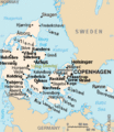 Map Denmark CIA extended