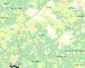 Map commune FR insee code 33029