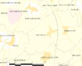 Map commune FR insee code 62597