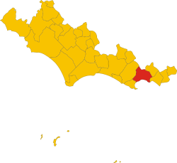 Map of comune of Formia (province of Latina, region Lazio, Italy).svg