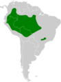 Ortalis guttata map