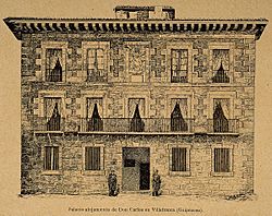 Archivo:Palacio de Villafranca de Oria (Ordizia); propriedad de Tirso de Olazábal y Lardizábal