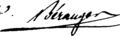 Pierre-Jean de Béranger Signature