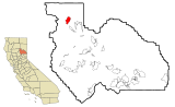 Plumas County California Incorporated and Unincorporated areas Chester Highlighted.svg