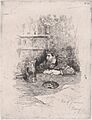Portrait of the painter Eduardo Zamacois seated at a table MET DP876131