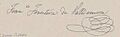 Signature from Francisco Frontera de Valldemosa (cropped)
