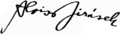 Signature of Alois Jirásek