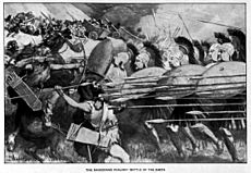 Archivo:The Macedonian phalanx counter-attacks during the battle of the carts