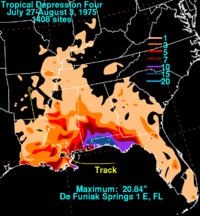 Tropical Depression Four 1975 rainfall.gif